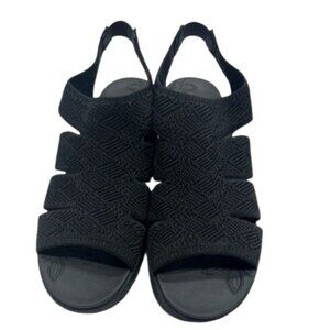 Skechers Womens Pier-Lite  Memory Maker Wedge Sandal Stretch Knit Size 9